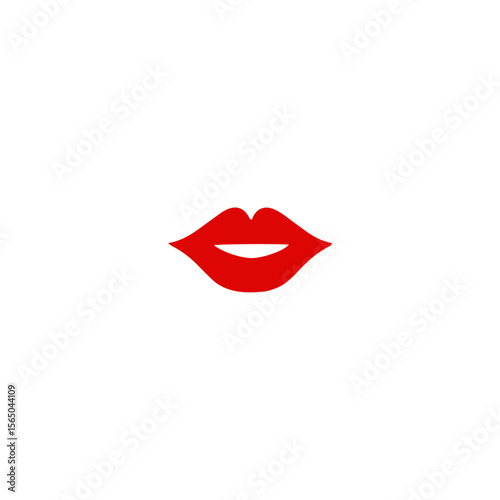 Woman lip icon flat vector design. 