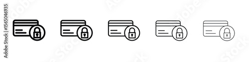 Credit limit icon vector in editable stroke linear pictogram