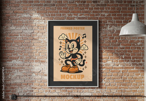 White Poster Frame Mockup