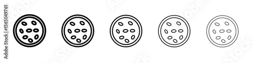 Leukemia icon vector in editable stroke linear pictogram