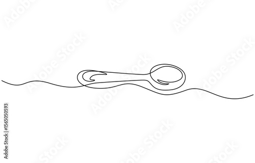 Knife, spoon and fork continuous one line drawing and isolated world food day outline vector, Dining table line art vector illustration with transparent background editable stroke.