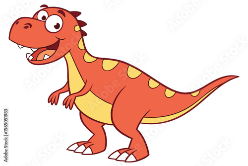 Cute Cartoon Tyrannosaurus Rex
