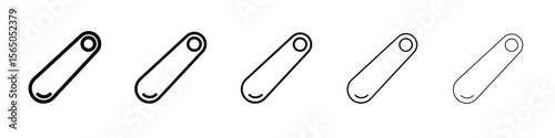 Shoehorn icon vector in editable stroke linear pictogram