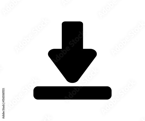 Download button collection. File download icon. File download and upload icon symbol vector design and illustration. 
