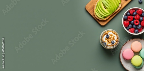 Healthy and Colorful Breakfast