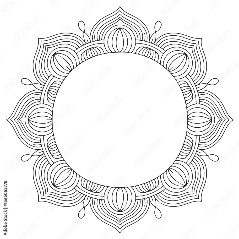 Obraz premium Circular pattern in the form of a mandala.mandala collections,mandala art .vactor mandala design.