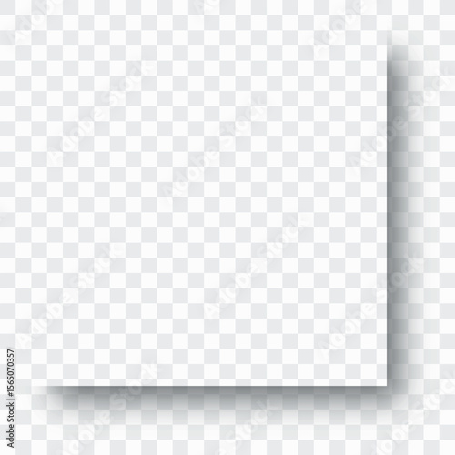 Square Shadow Box Frame Vector Effect Template for Modern Display Design