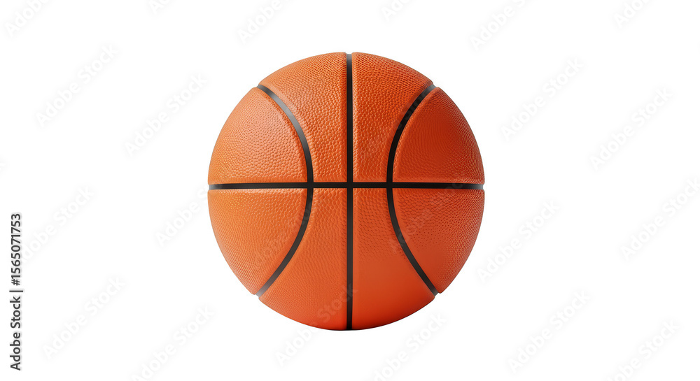 Fototapeta premium Classic Orange Basketball On Black