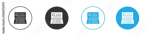 Bankbook icon set. Black solid flat doodle graphic design set