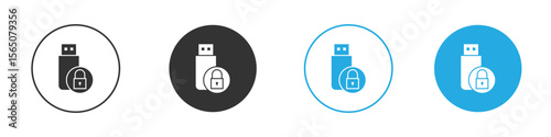 Pendrive security icon