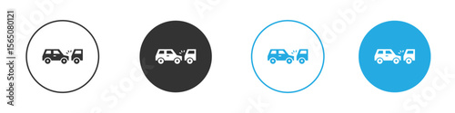 Rear end collision icon
