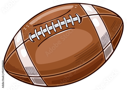 American football ball clipart illustration 