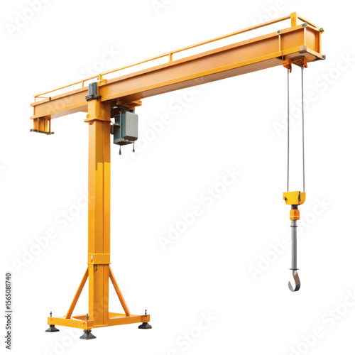 jib crane png telescopic jib crane png workshop crane arm png lifting jib hoist PNG transparent background image