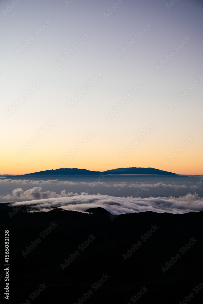 Obraz premium La Palma Island View From Alto De Garajonay at Sunset