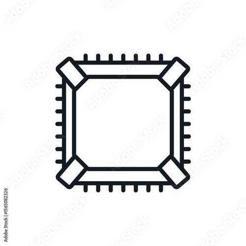 bios computer icons isolated on White Background. Flat style design,symbol collection