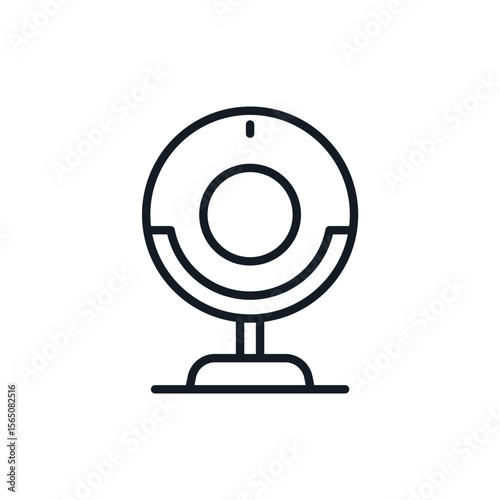 webcam icons isolated on White Background. Flat style design,symbol collection