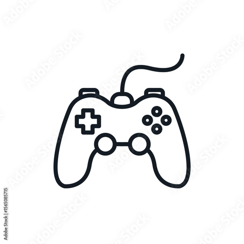 gamepad icons isolated on White Background. Flat style design,symbol collection