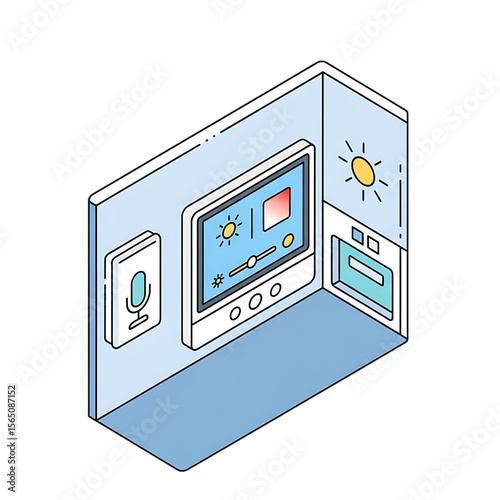 Climate control panel for smart patient rooms.