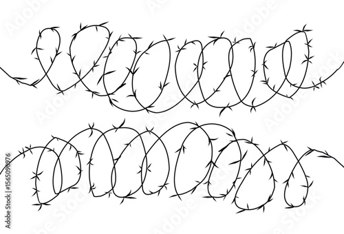 metal barbed wire illustration design vector eps10.eps