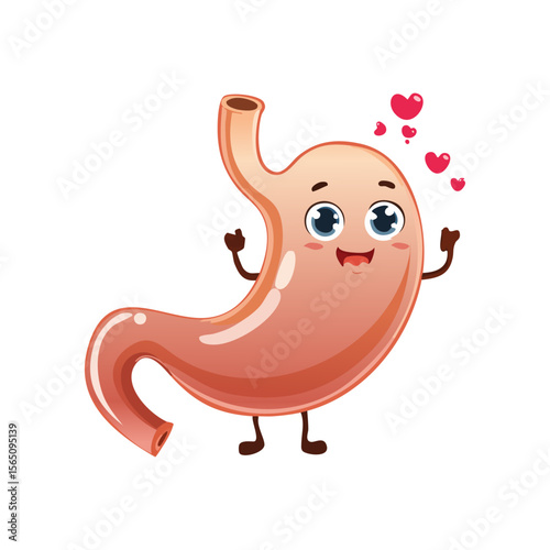 Happy cute smiling healthy with broccoli and apple. Vector modern style cartoon character illustration.