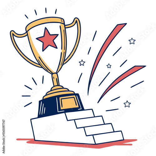 Achievement Icon Isolated Vector on White Background
