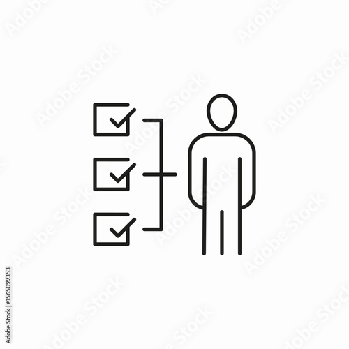 task management visual icon sign vector