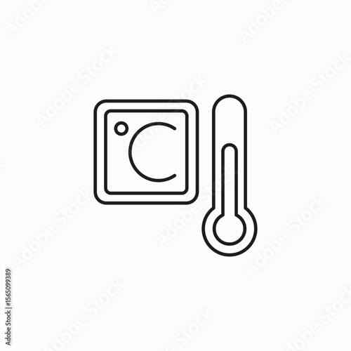 temperature gauge celsius icon sign vector
