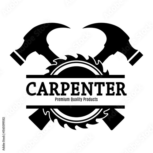 Carpenter Premium Quality Products Logo Design