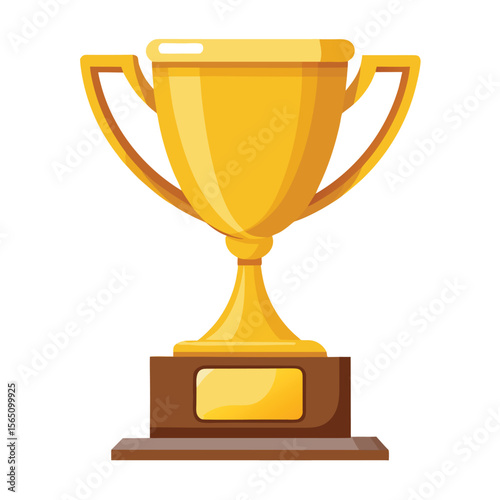 Golden Trophy Award Winning, Success, Achievement, Victory, Champion