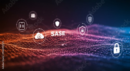 Secure Access Service Edge: Modern Network Solutions - SASE architecture, cloud security, protection, network access, data safety.