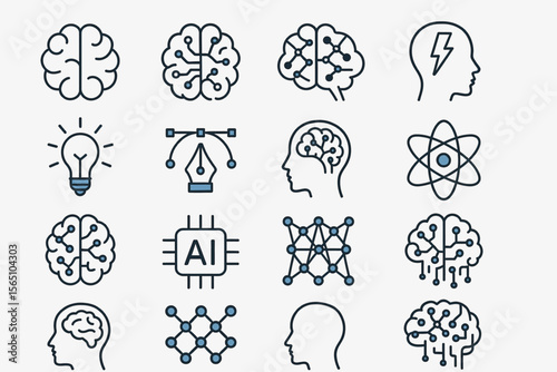 Visualizing the Future of Innovation and Artificial Intelligence Through Distinctive Iconography and Symbolic Representations of Human Cognition and Scientific Discovery