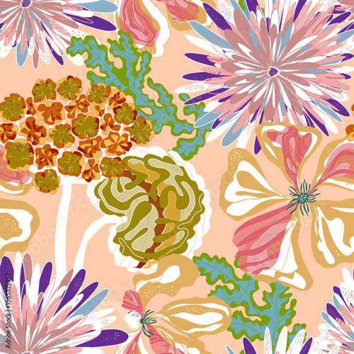 Seamless vector pattern, rapport, repeating pattern, wallpaper