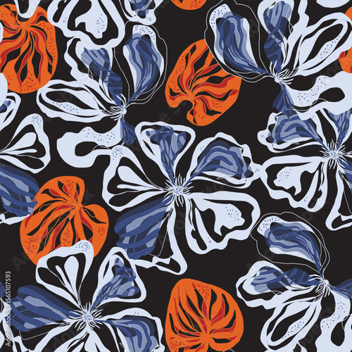 Seamless vector pattern, rapport, repeating pattern, wallpaper