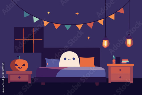 illustration of a bedroom