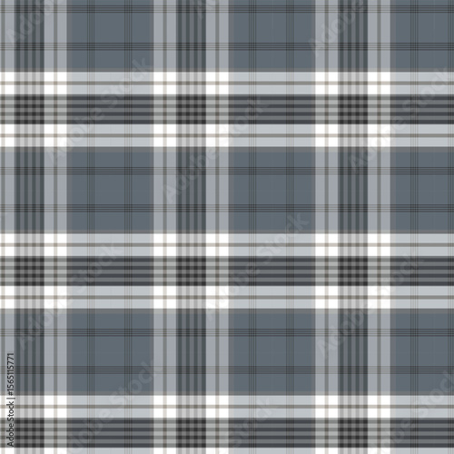 Blue-Grey Plaid Seamless Pattern
