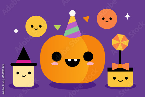 halloween pumpkin on a white background