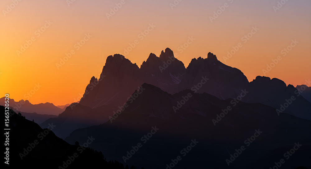 sunset in the mountains sunset in the mountains