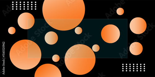 abstract design featuring a dark gray background with soft, glowing circular gradients in warm orange and yellow tones.concept eps 10