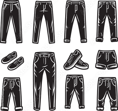 vector illustration of jeans
