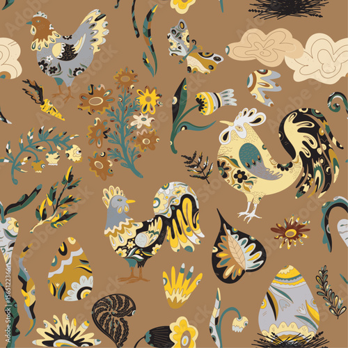 Seamless vector pattern, rapport, repeating pattern, wallpaper