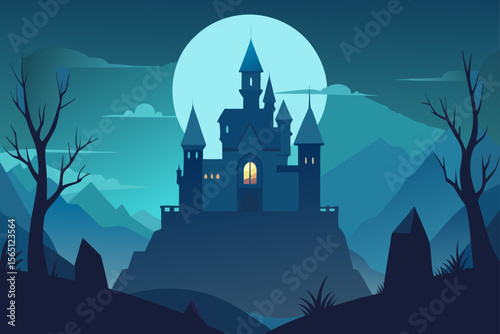 castle in the night