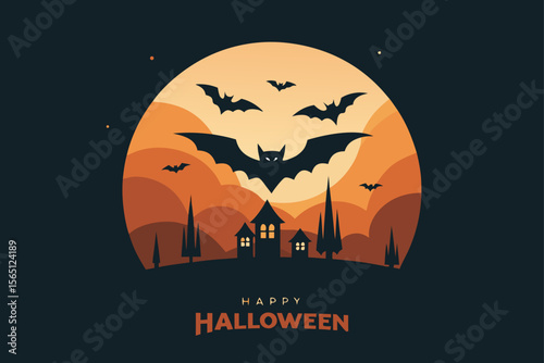 halloween background with pumpkin
