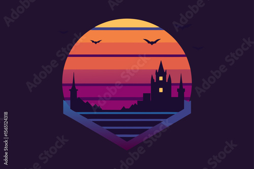 vector illustration of an ancient temple