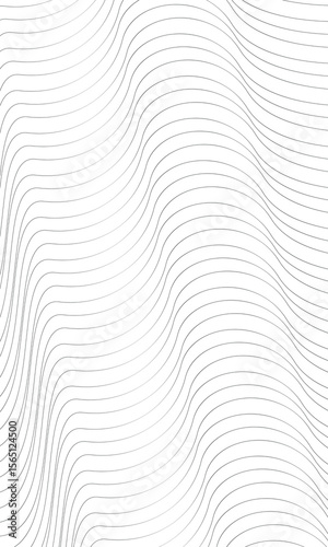 Minimal Wavy Line Pattern on White Background