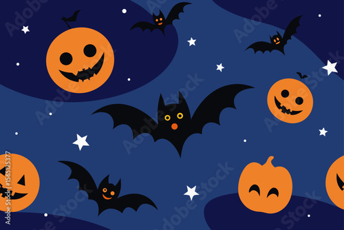 halloween seamless background