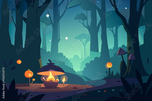 halloween background with pumpkins