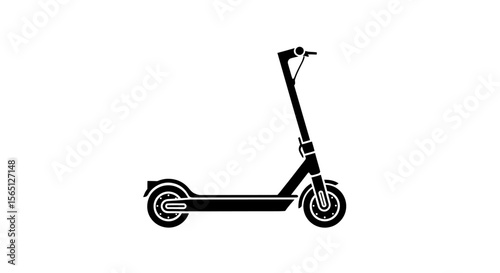 Electric Scooter Icon Silhouette
