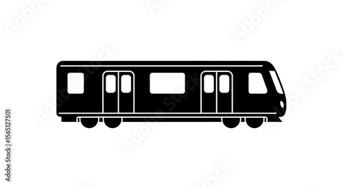 bus isolated on a white background, demonstrating horizontal balance with accurate measurement equipment