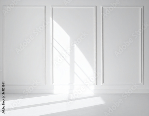 Minimalist Clean Display Background with Natural Light and Soft Shadows