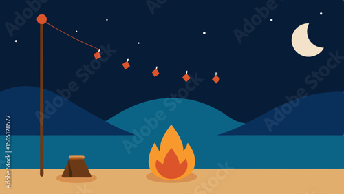 moon on the sea